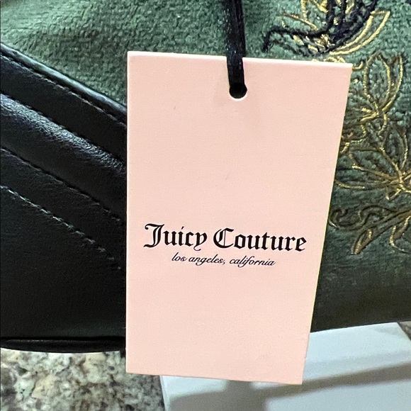 NWT Y2K Juicy Couture Heritage Dome Satchel Super Green/Black Cross Body - Picture 6 of 11